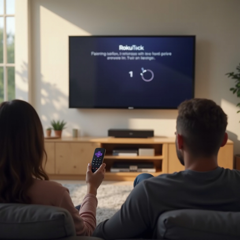 pasangkan remote Roku ke stik Roku