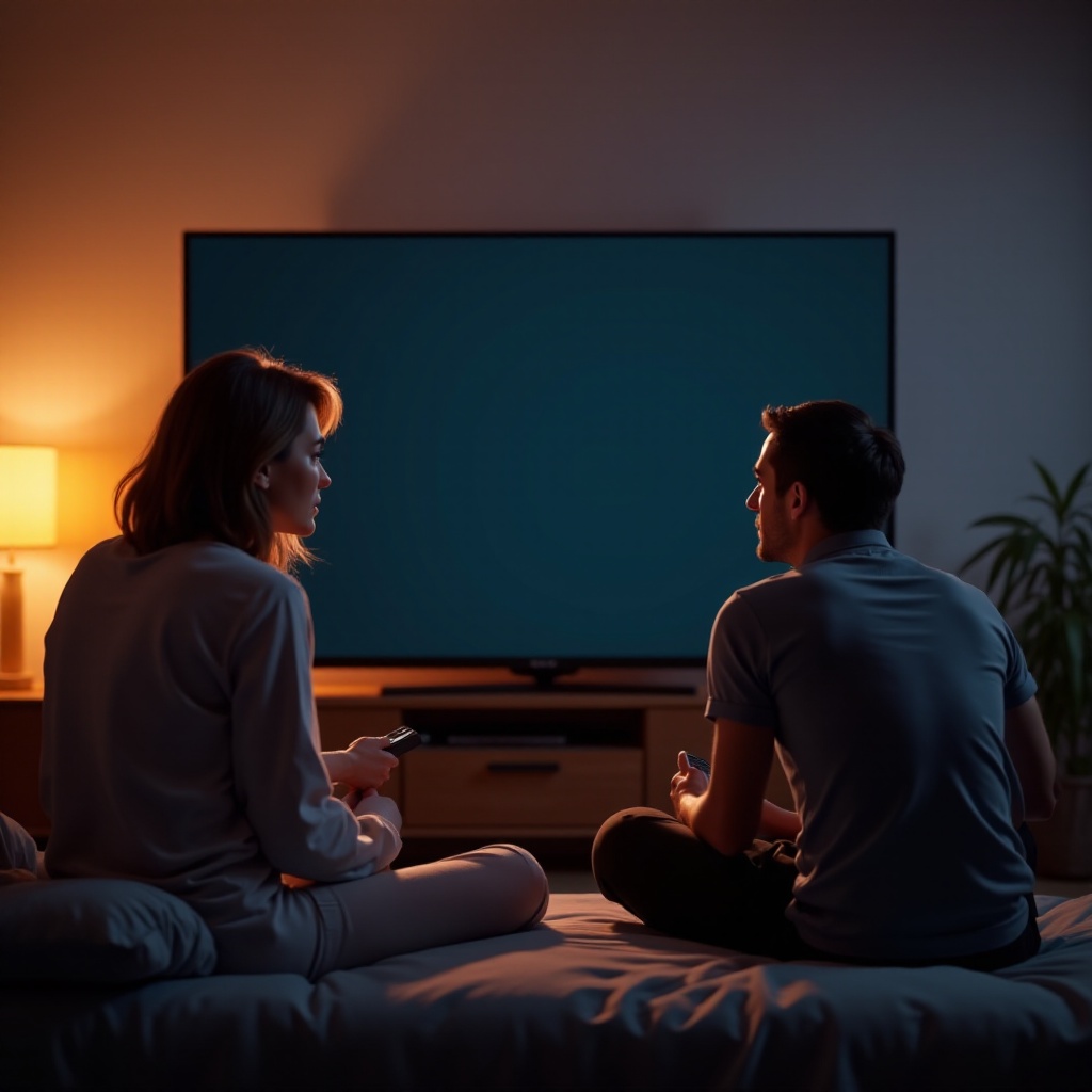 tv gaat aan maar geen beeld of geluid