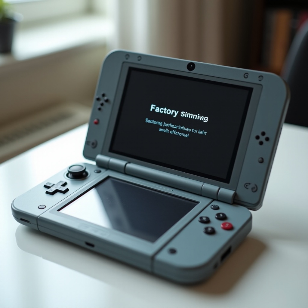 how to restore 3ds to factory settings