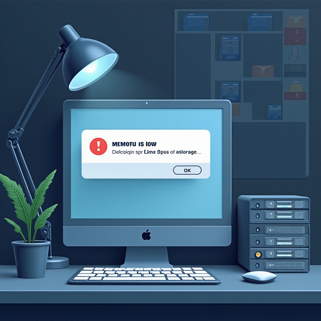 내 컴퓨터가 메모리가 부족하다고 말합니다