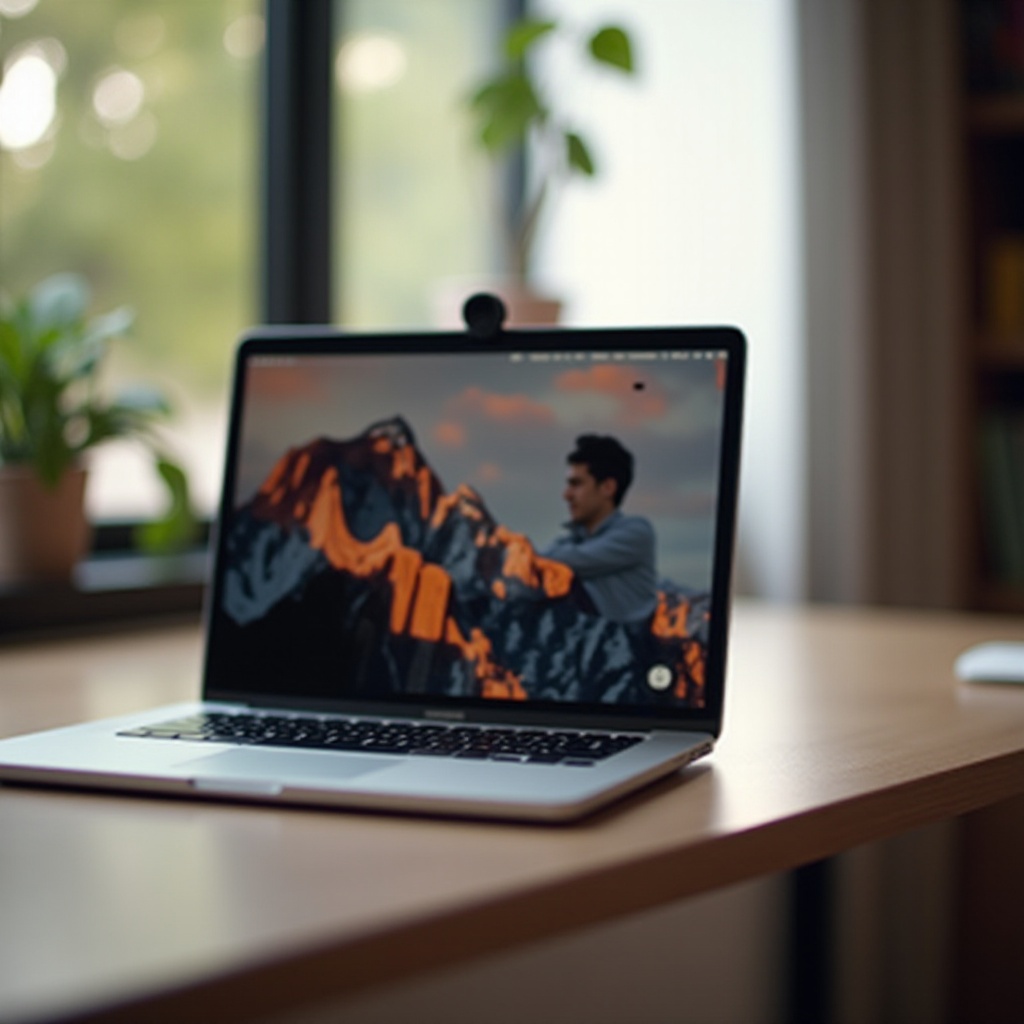 cara mengambil foto dari webcam MacBook Air