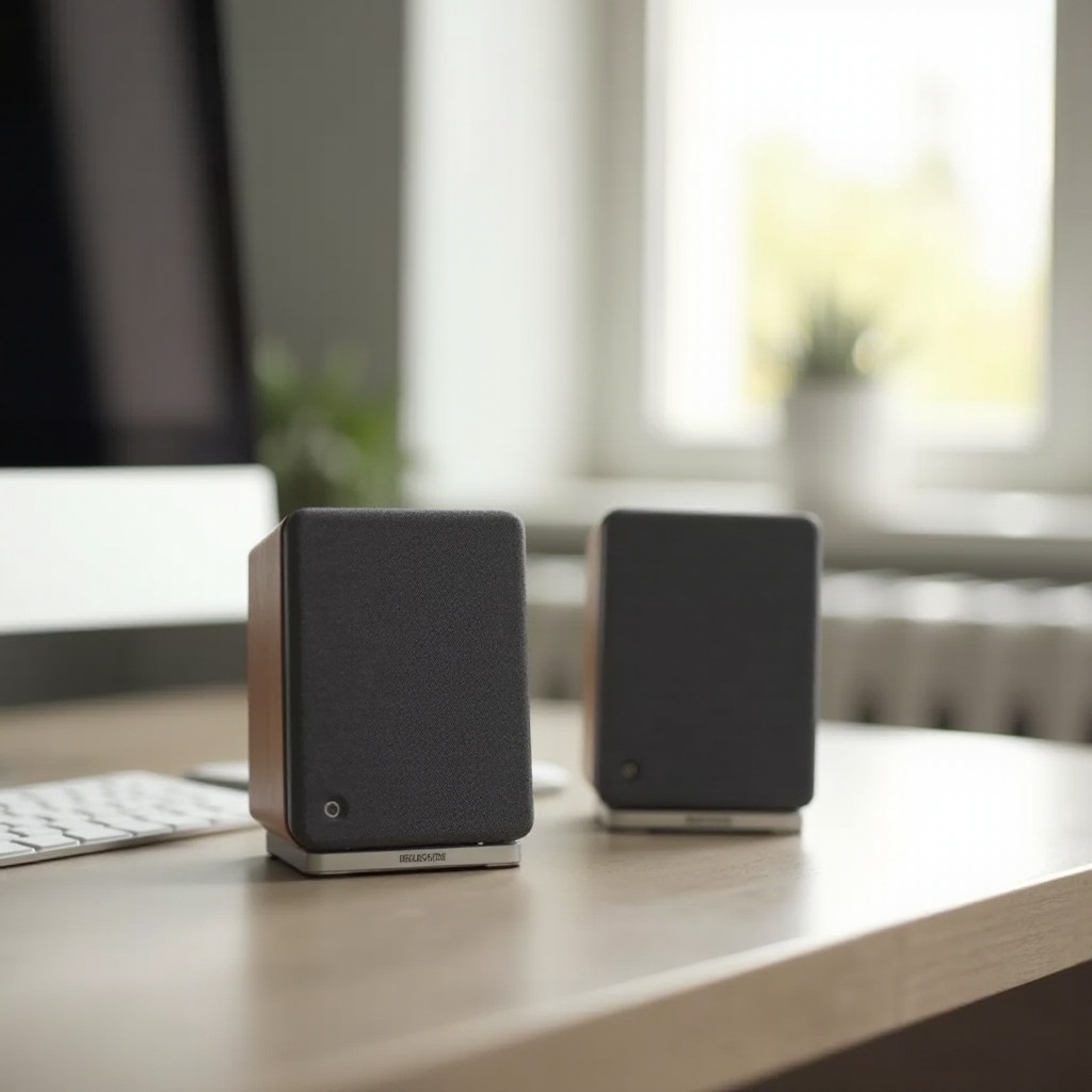 brookstone.com głośniki biurkowe parowanie bluetooth