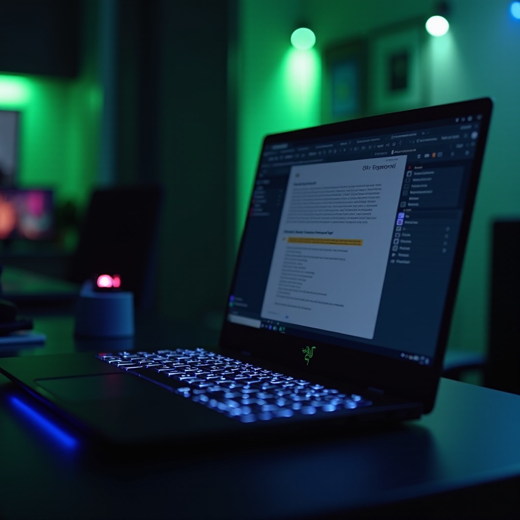 Razer-laptop werkt alleen wanneer toetsen verlicht zijn