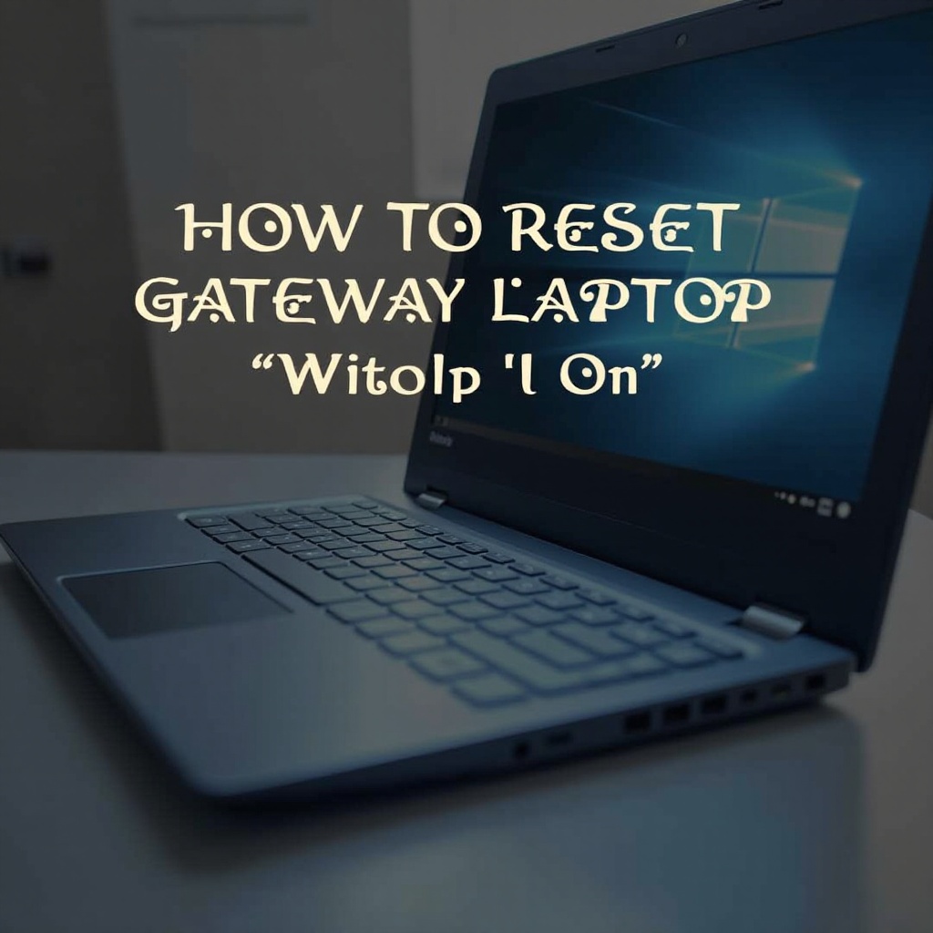 how to reset a gateway laptop without turning it on