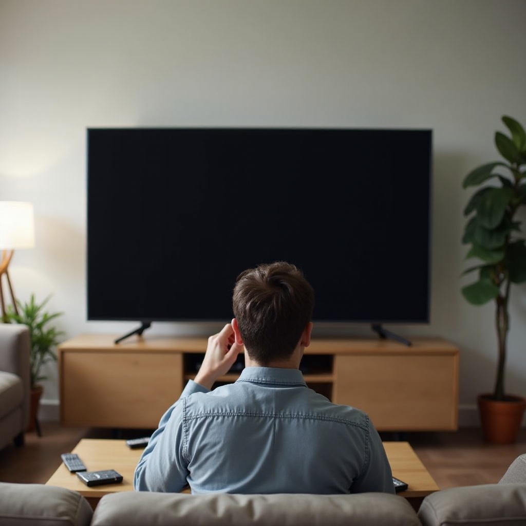 tv turns on but no picture or sound