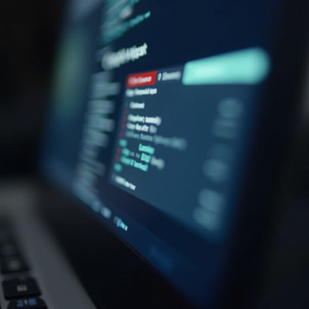 ekran laptopa Lenovo miga