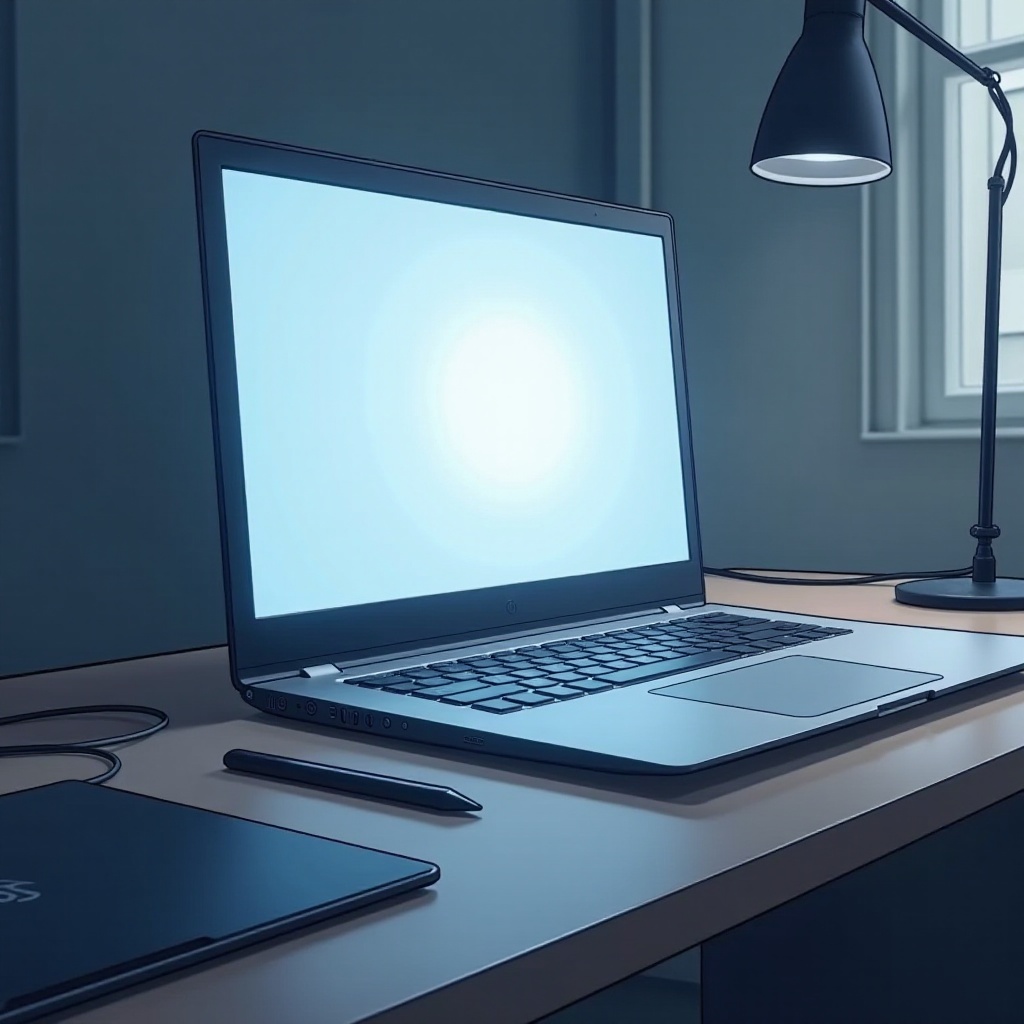 ekran laptopa Lenovo miga