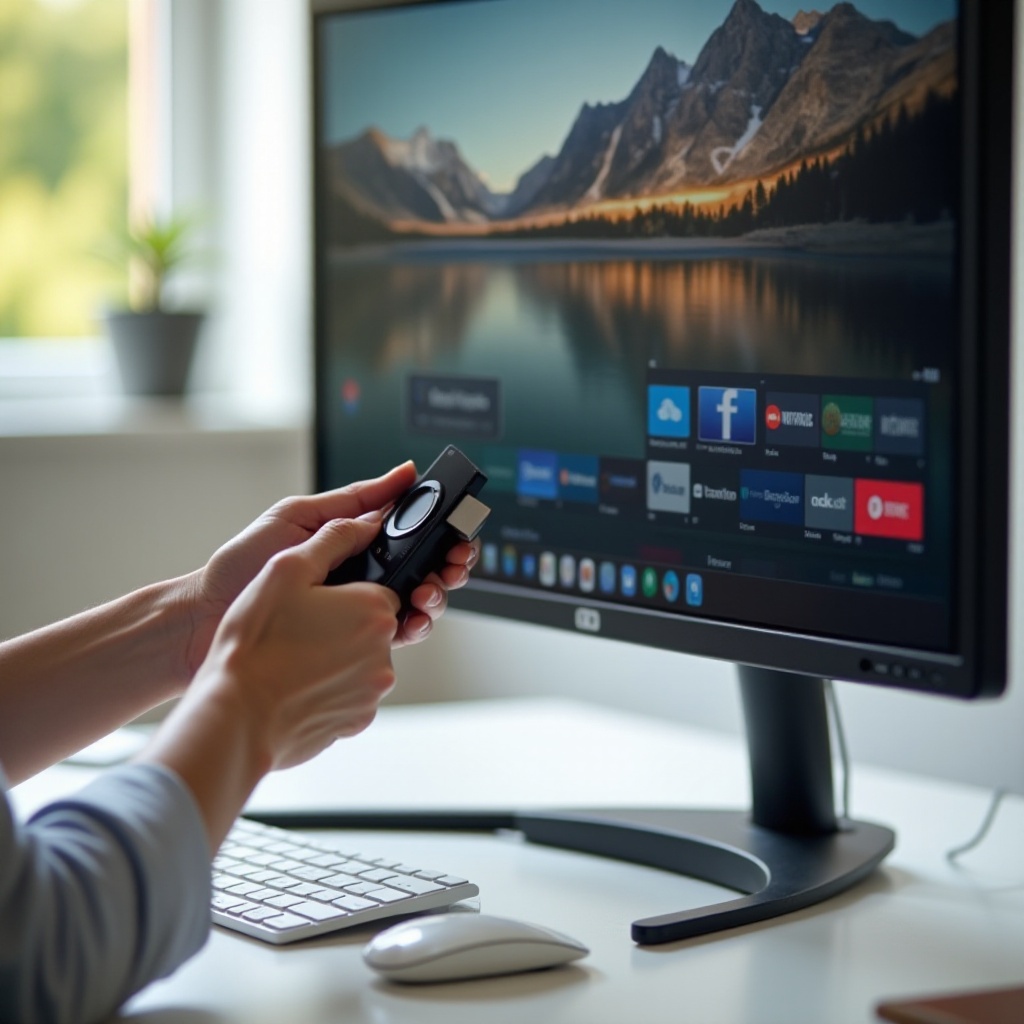 menggunakan firestick pada monitor viewsonic vx1755