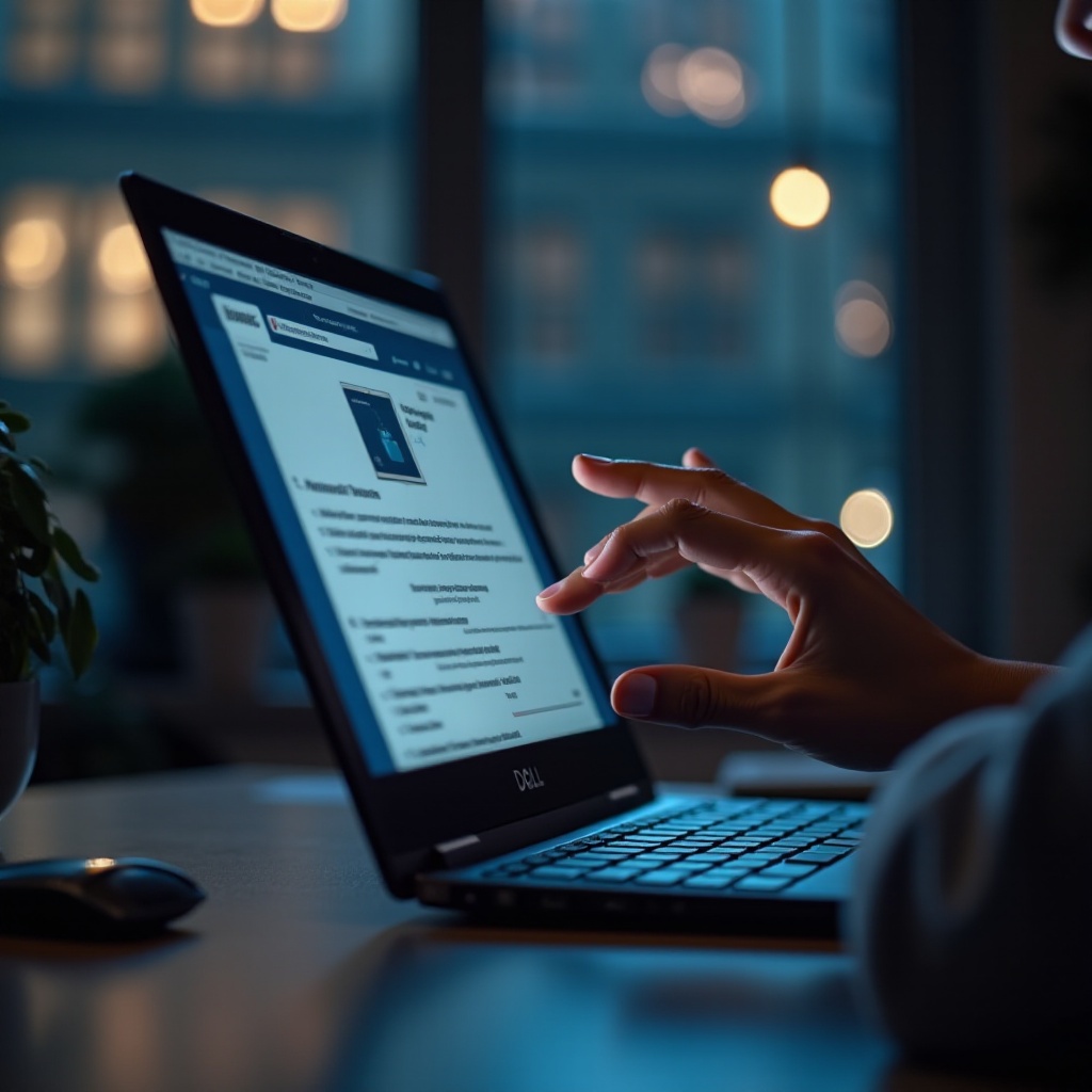 ekran dotykowy w laptopie Dell nie działa