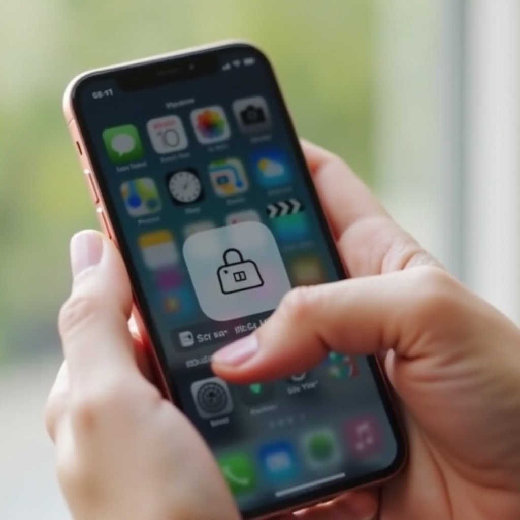 how to lock the photos in iphone